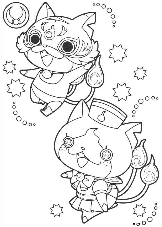 30 coloring pages of Youkai